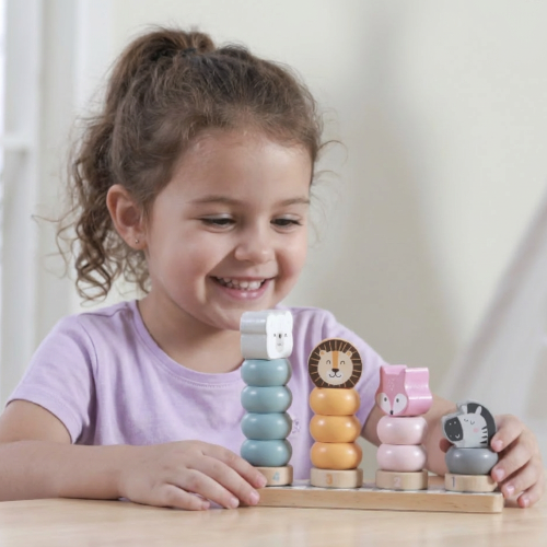 Állatfejes montessori torony