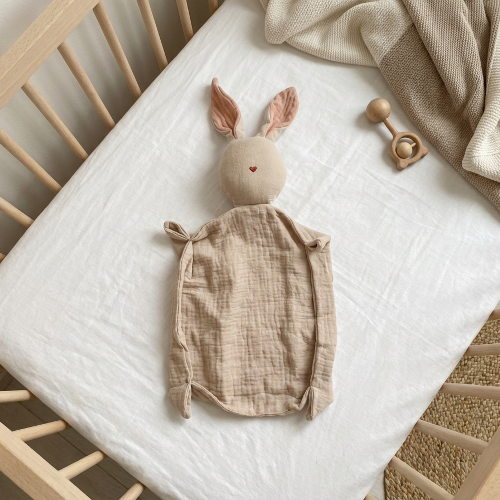 Bézs nyuszi szundikendő