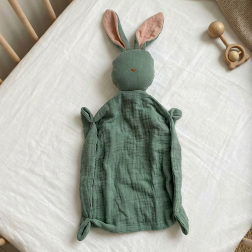 Zöld nyuszi szundikendő